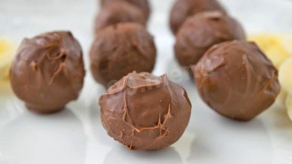 Рецепт Быстрого десерта Бананы в шоколаде