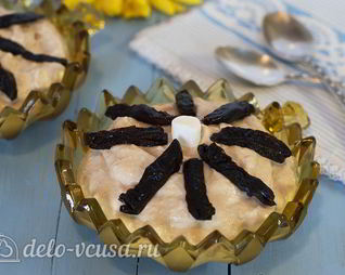 Десерт из яблок и творога