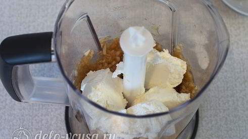 десерт из яблок и творога