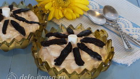 десерт из яблок и творога