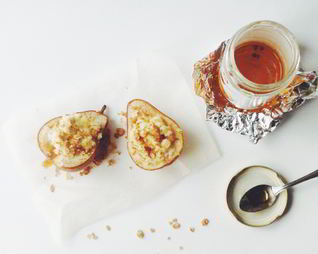 Груши, запеченные с рикоттой