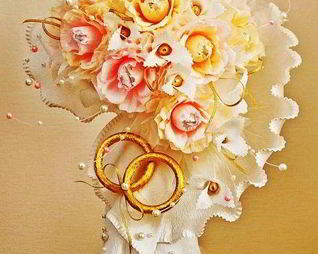 Букет из конфет с шампанским