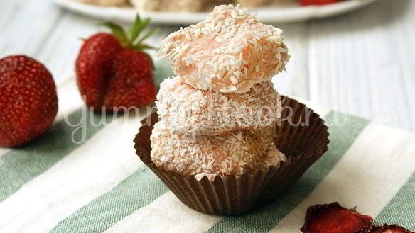 Рецепт Домашних клубничных конфет