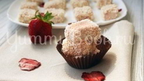 домашние клубничные конфеты