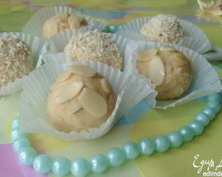 Конфеты с белым шоколадом и миндалем
