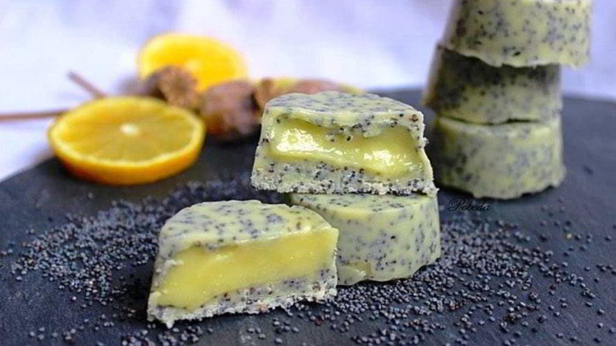 Рецепт маковых конфет с лимонным курдом
