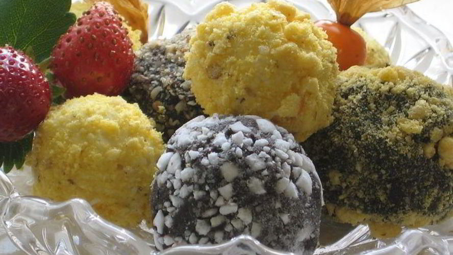 Рецепт творожных конфет колобки