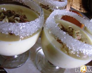 Апельсиновое крем-брюлле с белым вином