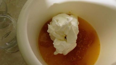 апельсиновое крем-брюлле с белым вином