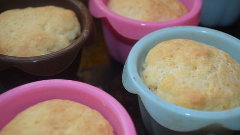 быстрые булочки с ванильно-лимонным кремом на завтрак