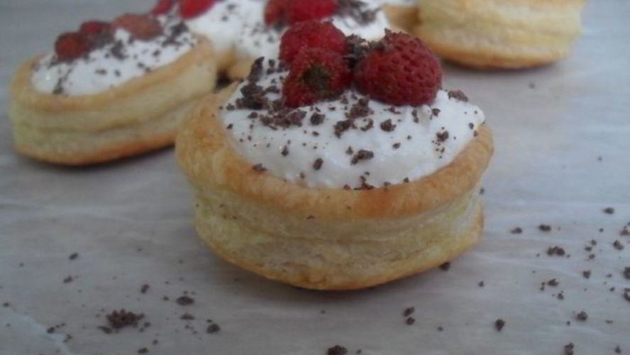 Рецепт гнездышек с творожным кремом