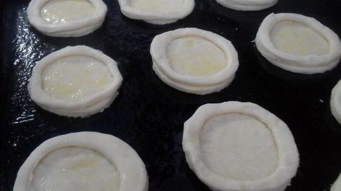 гнездышки с творожным кремом