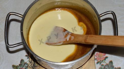 карамельный крем для торта