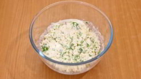 картофель с творожным кремом