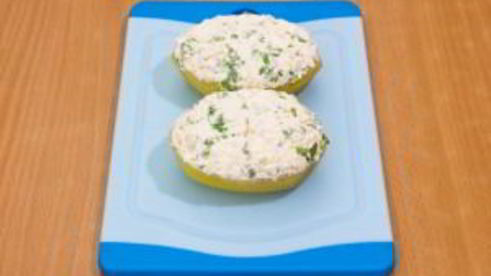 картофель с творожным кремом
