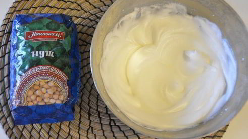 корзиночки из нута с белковым кремом