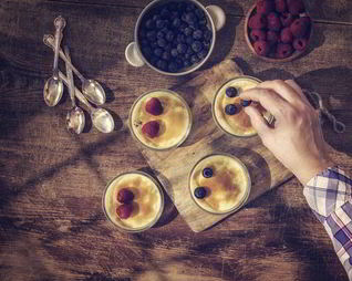 Крем фреш из сливок и кефира