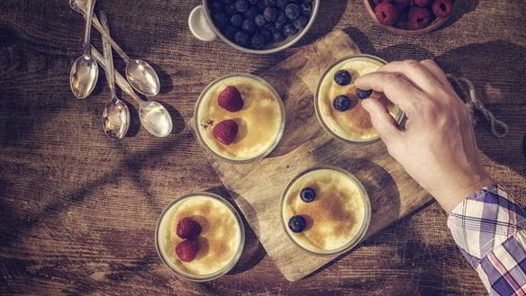 Рецепт Крема фреш из сливок и кефира