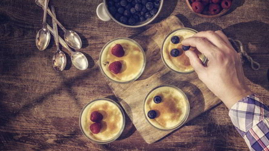 Рецепт крема фреш из сливок и кефира