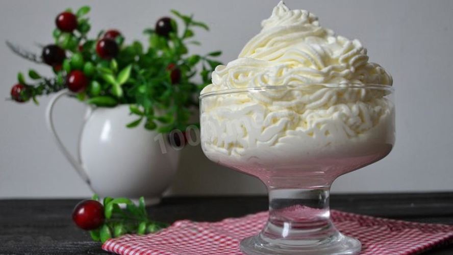 Рецепт крема из сливок и сахарной пудры