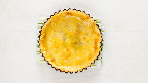 кростата с кремом из манной крупы