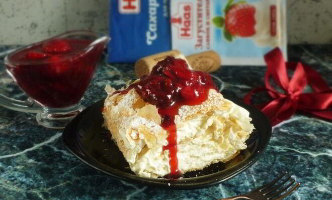 Мильфей со сливочным кремом