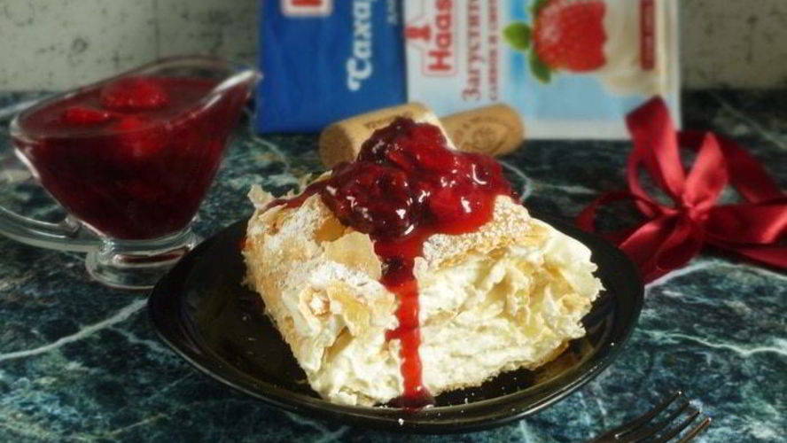 Рецепт мильфея со сливочным кремом