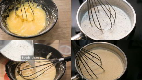 павлова с заварным кремом и ягодами