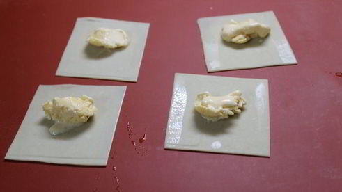 равиоли со сливочно-сырным кремом