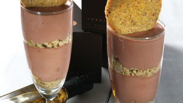 Рецепт Шоколадного крема с оливковым маслом и фисташками