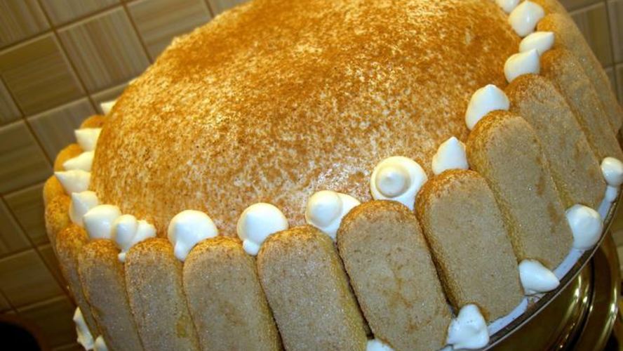 Рецепт торта-купола с творожным кремом