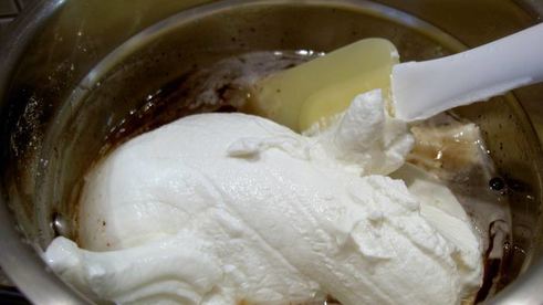 торт-купол с творожным кремом