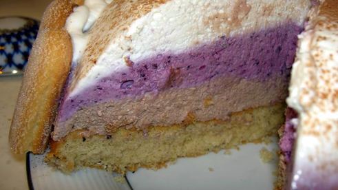 торт-купол с творожным кремом