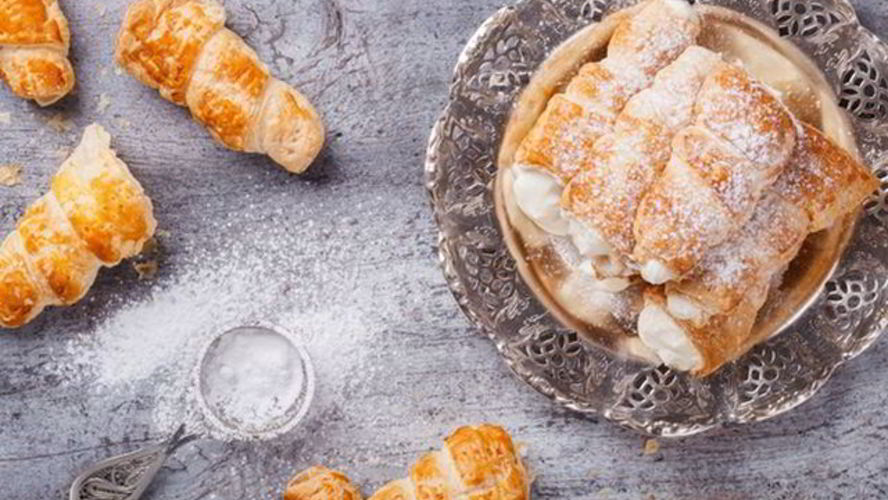 Рецепт трубочек с кремом