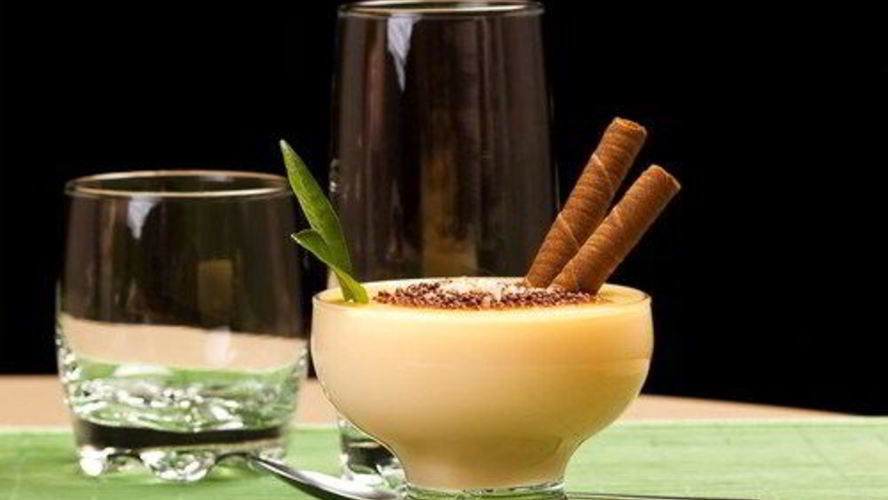 Рецепт винного крема с мятой