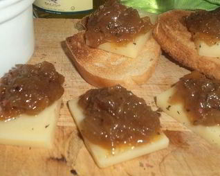 Белый луковый мармелад