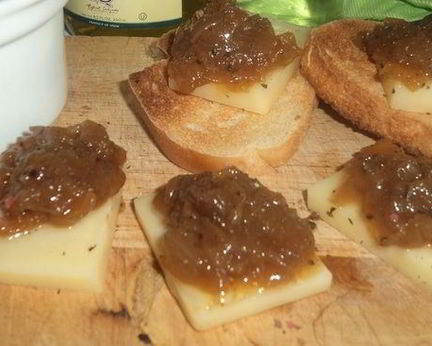 Белый луковый мармелад