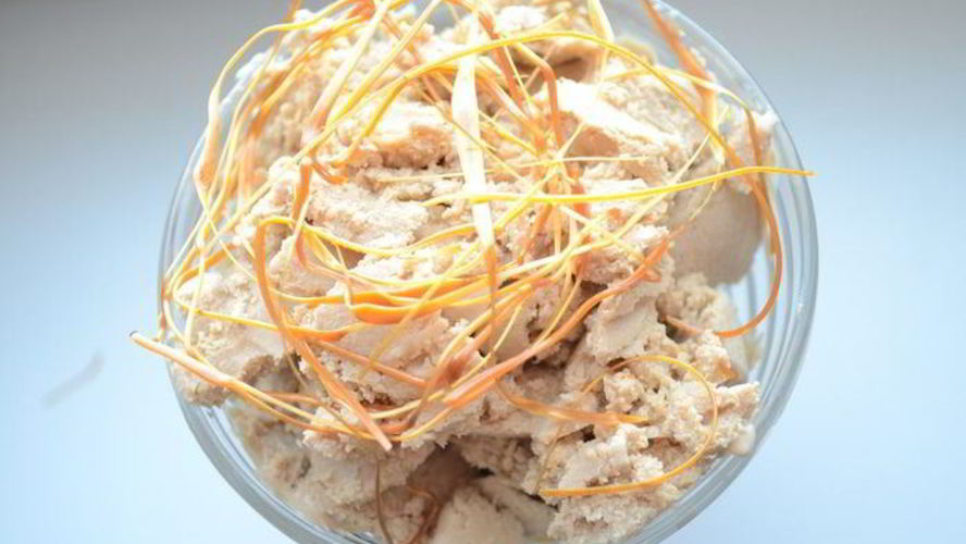 Рецепт кофейного мороженого с карамелью