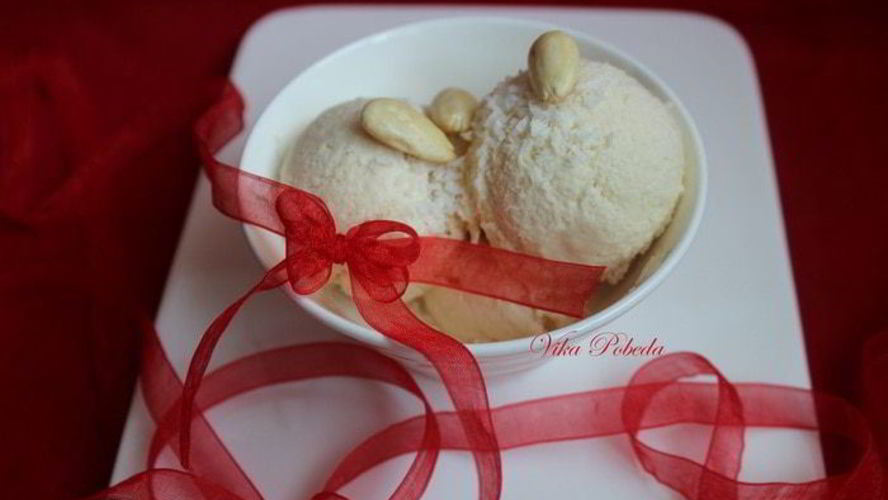 Рецепт кокосово-миндального мороженого рафаэлло