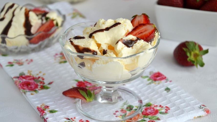 Рецепт мороженого из сливок и молока