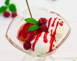 Мороженое Персик Мельба