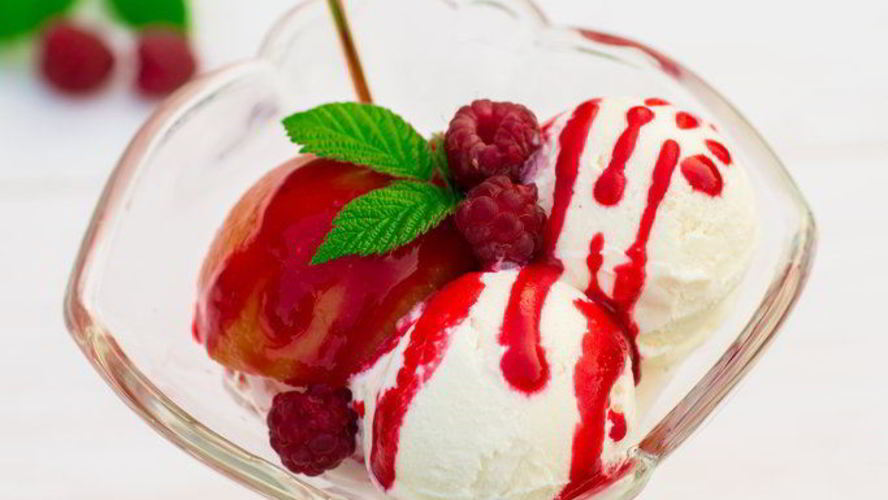 Рецепт мороженого персик мельба