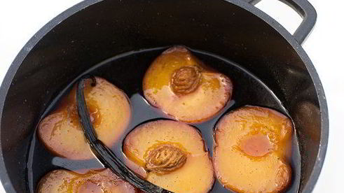 мороженое персик мельба