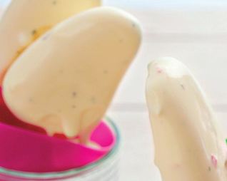 Мороженое с белым шоколадом, мятой и чили