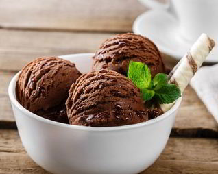 Мороженое со вкусом кофе