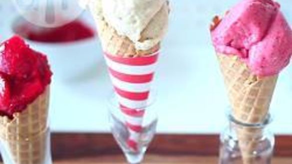 Рецепт Мороженого-сорбета из ягод и фруктов