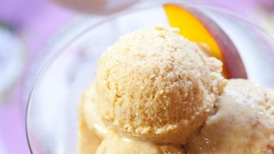 Рецепт персикового мороженого