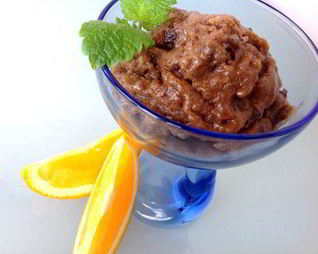 Постное шоколадное мороженое