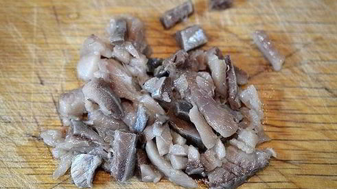 селедочное мороженое с крабовой крошкой