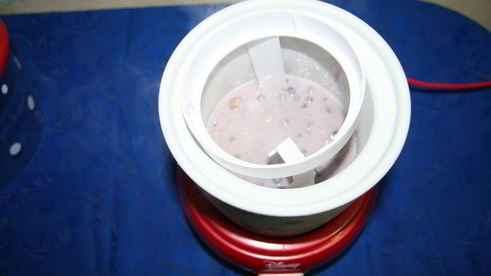 сырное черничное мороженое